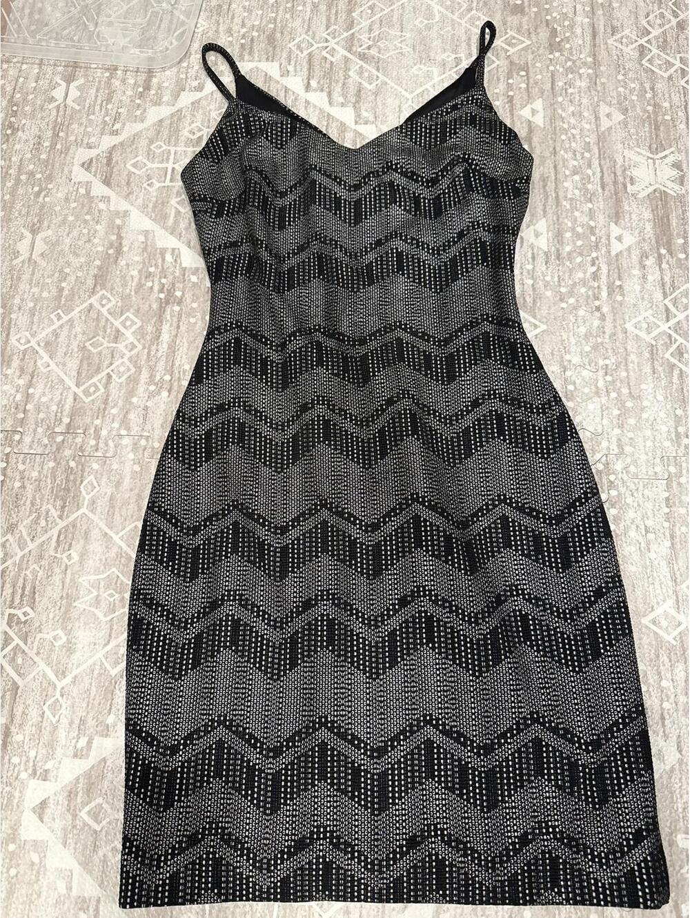 Guess Los Angeles Black Sequin Bodycon Dress